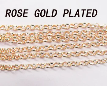 

Factory wholesale !! Free shipping, high quality 2MM Bulk 100m/loy silver plated round O chain