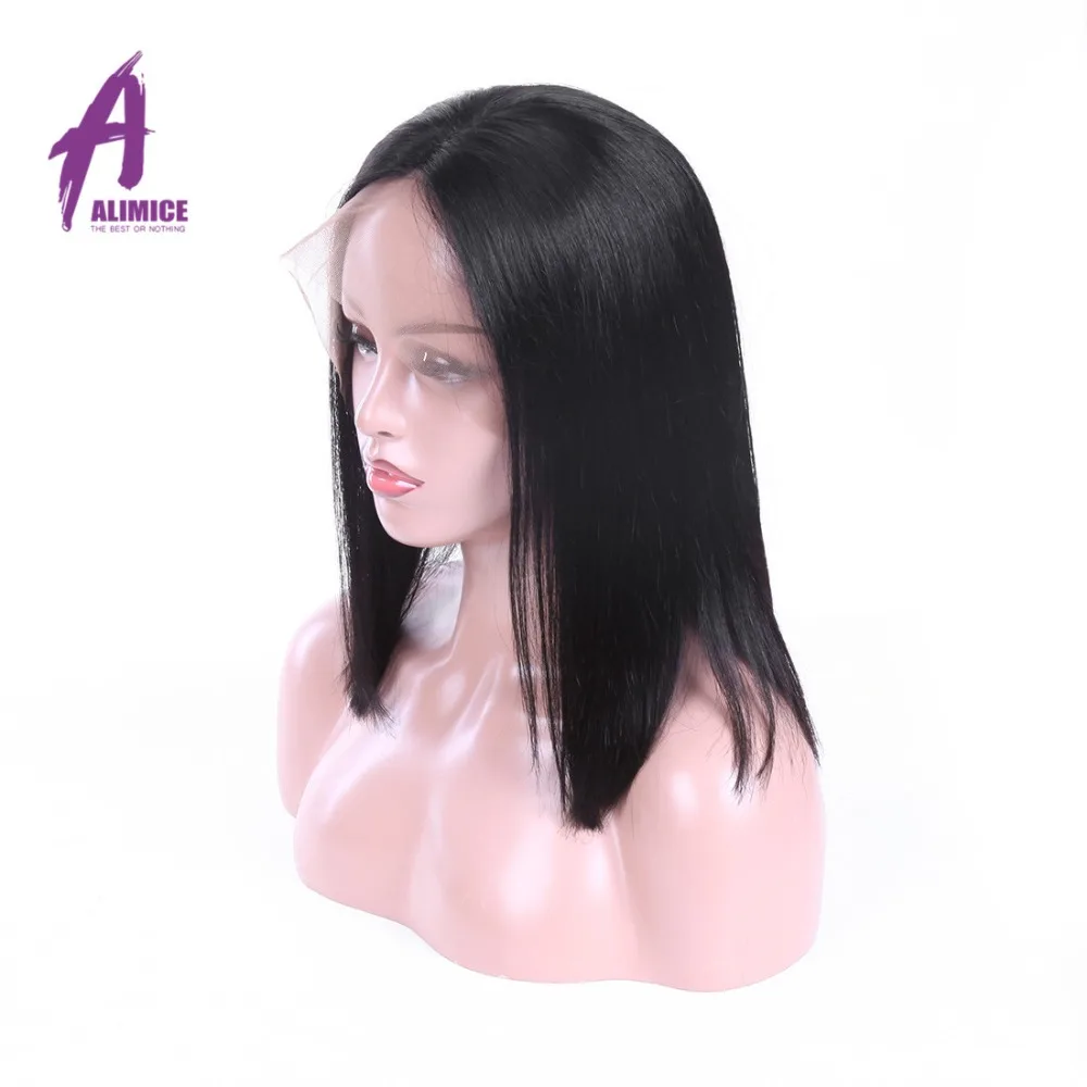 Alimice Brazilian Straight Lace Front Human Hair Wigs Human Hair Lace Front Wigs For Black Women 8-26inch 130% 150% 180% Density (20)