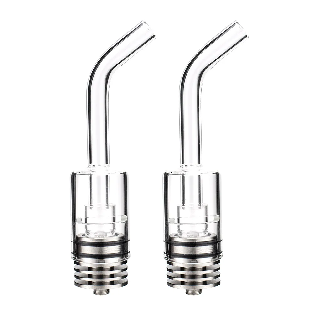 

Electronic Cigarette Vape Tank Wax Quartz Clearomizer Long Glass Bucket Coil Quartz 510 Atomizer