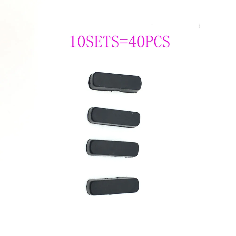 10set=40pcs Replacement For Xbox One S / X Black Rubber Feet Black For