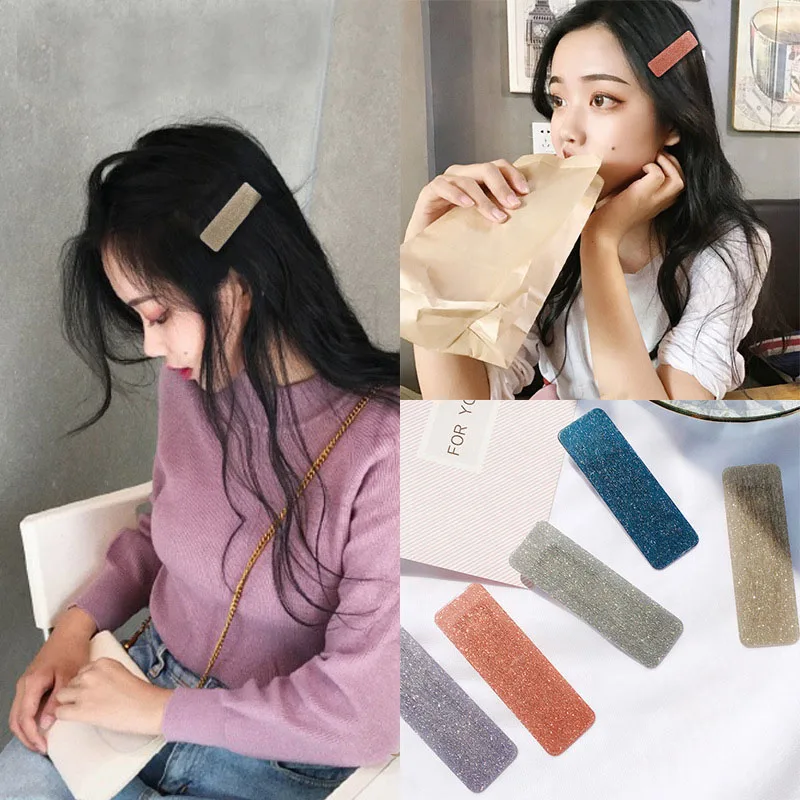 

1Pcs Japan Women Geometry hairpin Acetate Sheet Duckbill clip Hairpins Waterdrop Barrettes Girls Hairgrips Hair Accessories