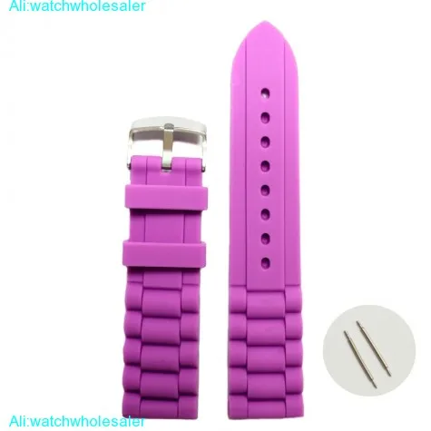 20mm Popular Purple Silicone Jelly Rubber Unisex Watch Band Straps WB1002I20JB
