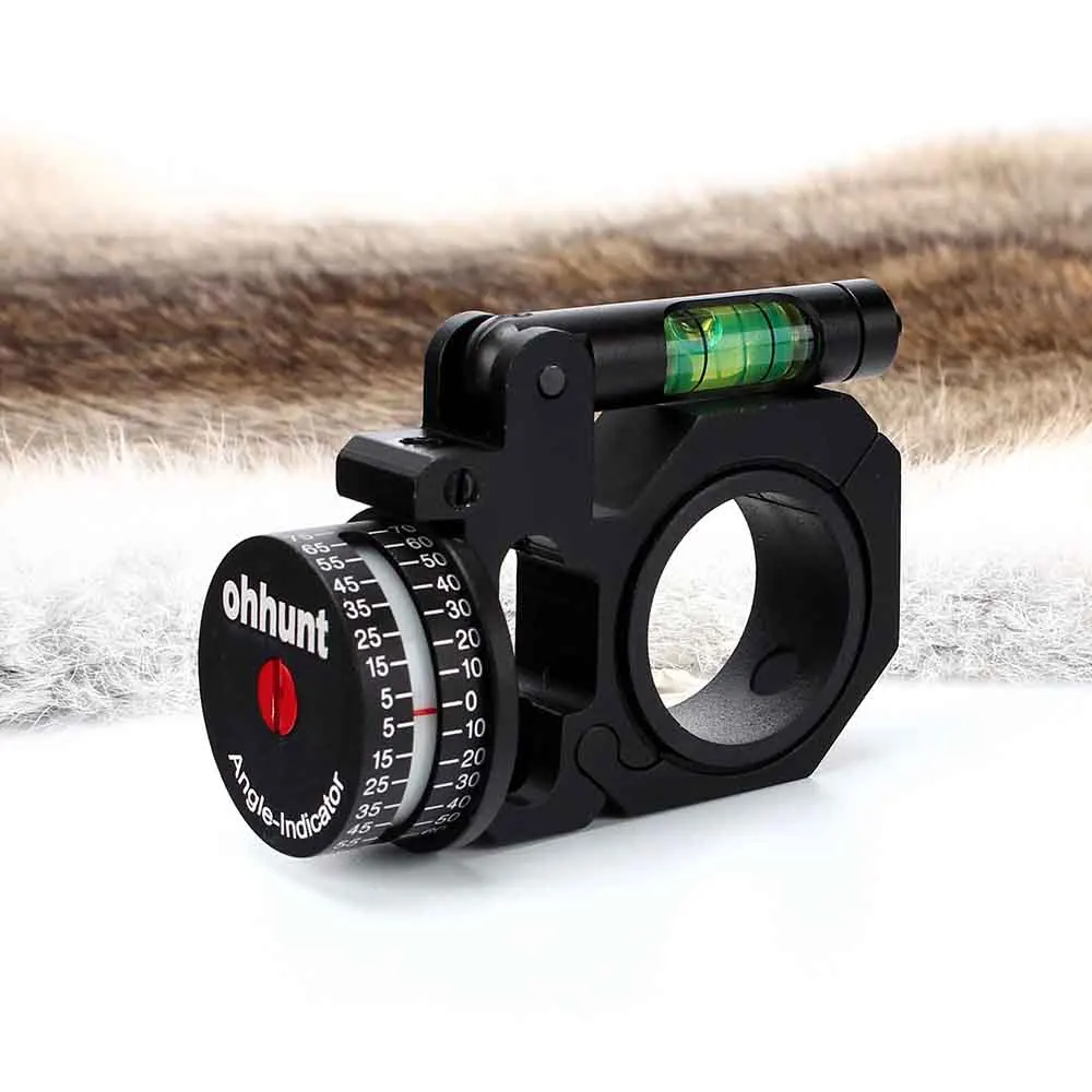 ohhunt Tactical Angle Cosine Indicator with Bubble Level 25.4mm 30mm Rings Rifle Tube Sight Riflescope Scope Mount Holder (1)