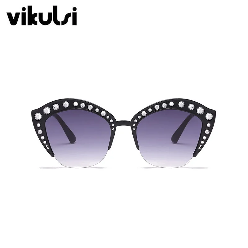 Новинка, модные брендовые розовые солнцезащитные очки кошачий глаз, женские зеркальные очки, женские Стразы, солнцезащитные очки для женщин, очки с зеркальным покрытием UV400