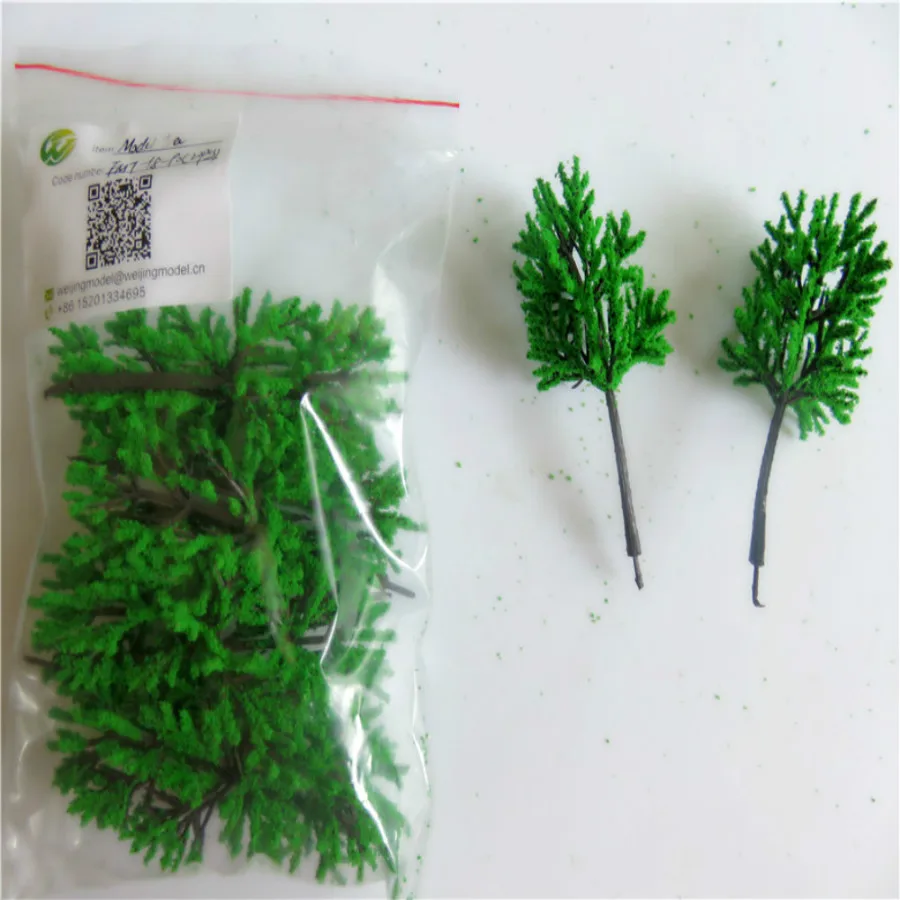 new architecture 3d scale artificial plastic model  green tree  layout270