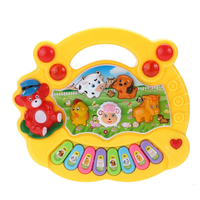 New Baby Music Sound Toy Cute Developmental Animal Farm Piano Songs