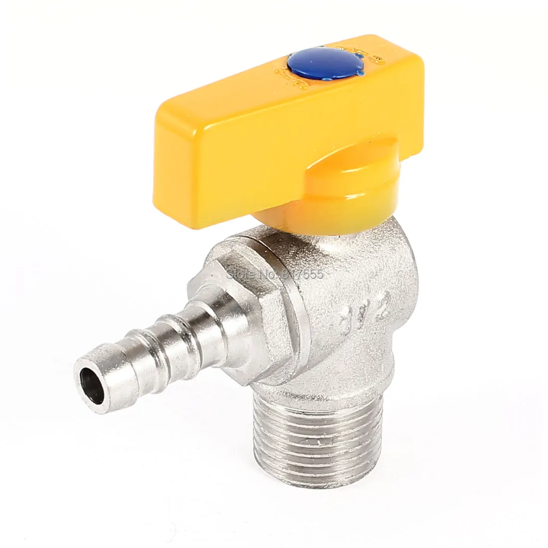 

Quarter Turn Handle 1/2 PT Thread Liquefied Petroleum Gas Ball Valve Silver Tone