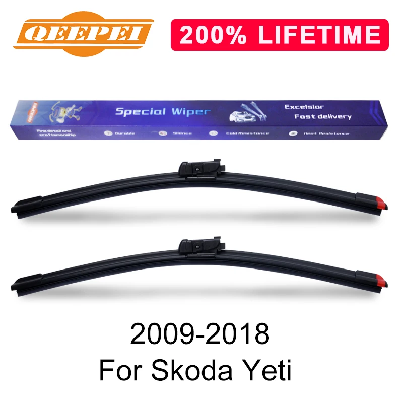Сменная Щетка стеклоочистителя QEEPEI для Skoda Yeti 2009-2018 силиконовая резина