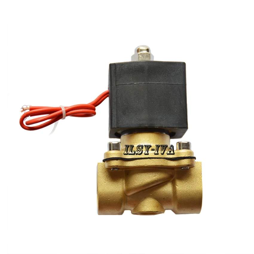 G1 &quotDC12V DC24V латунный квадратный электромагнитный клапан DN25 NBR материал