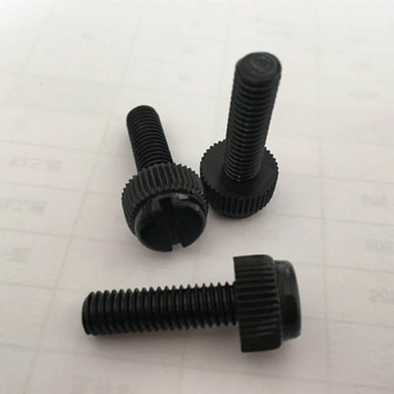 M4 M5 Nylon Slotted Knurled Screws PA Plastic Thumb Screw Size 8mm 20mm