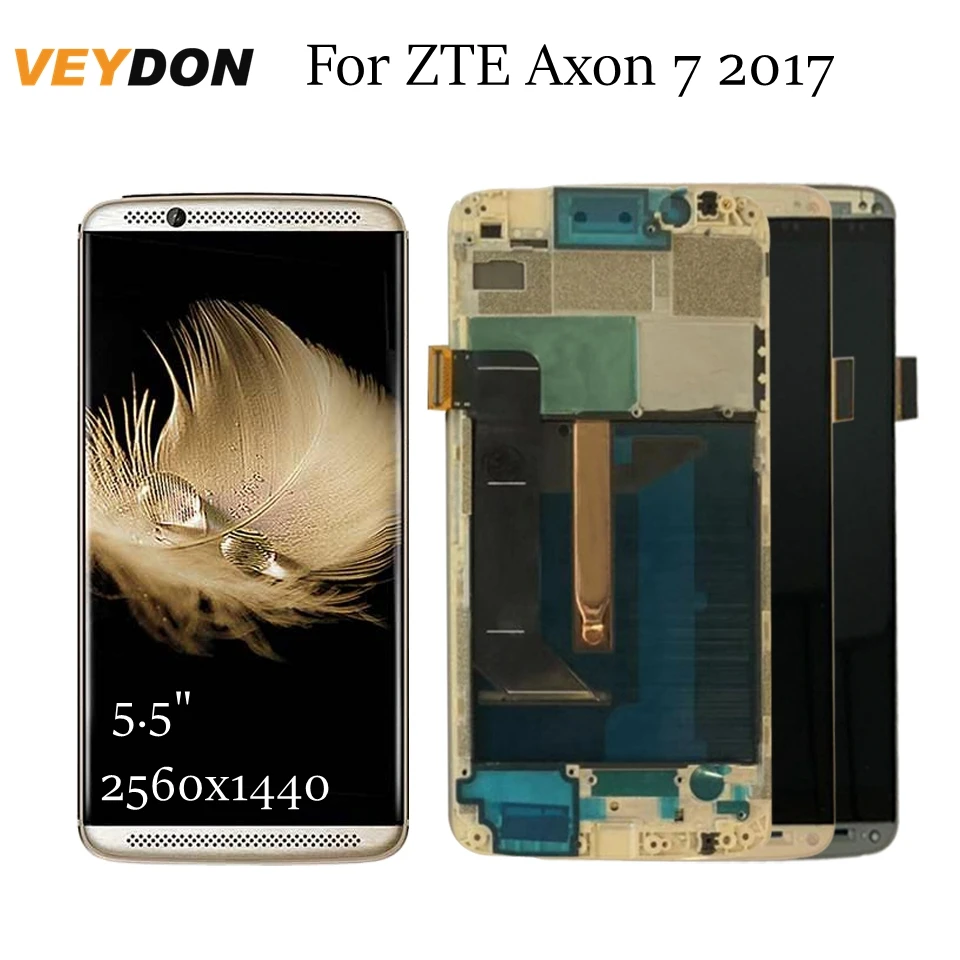 

5.5"For ZTE Axon 7 A2017G LCD Display Touch Screen Digitizer With Frame Replacement For ZTE Axon 7 A2017G LCD Screen