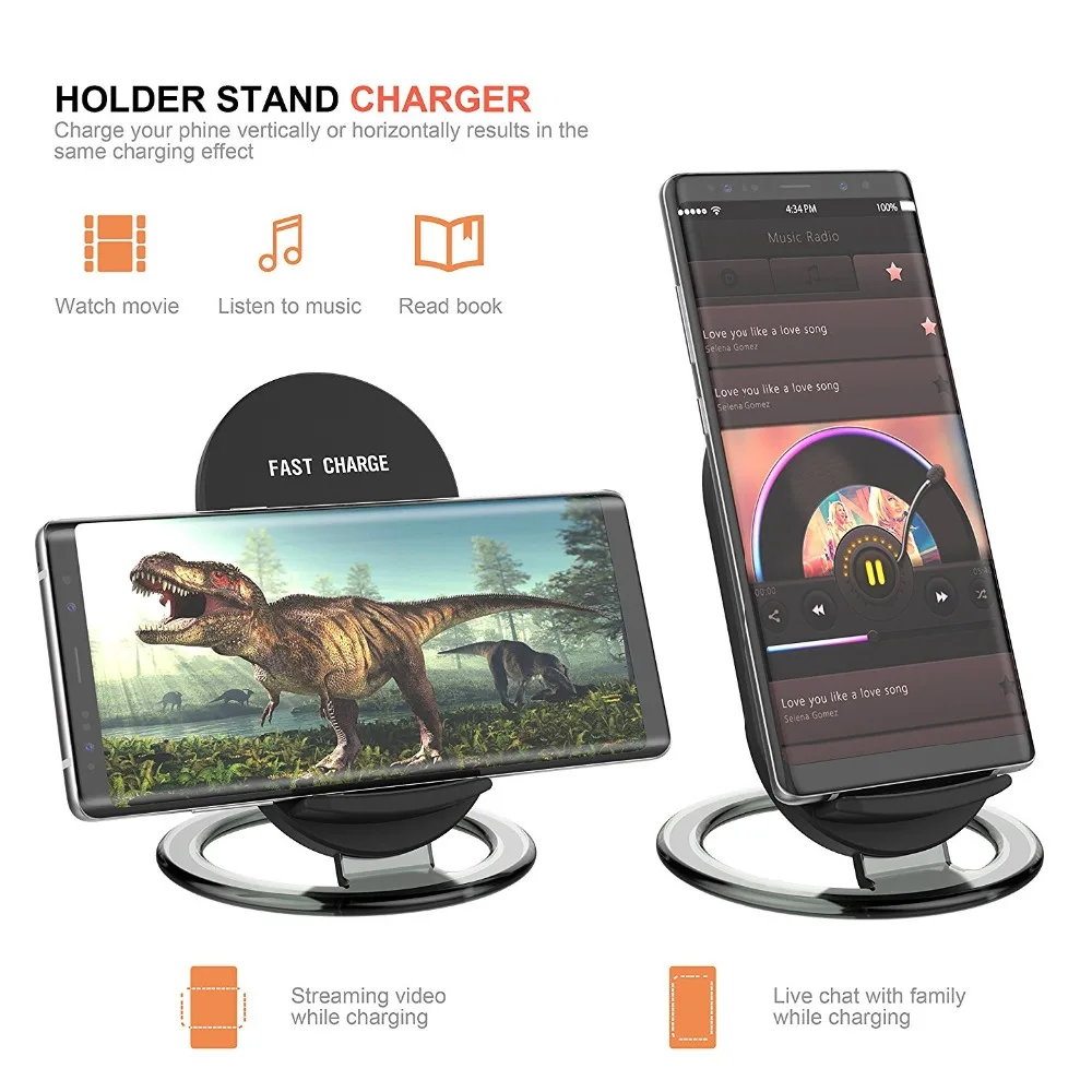 7Detachable Wireless Charger Riggler Phone Stand Base 