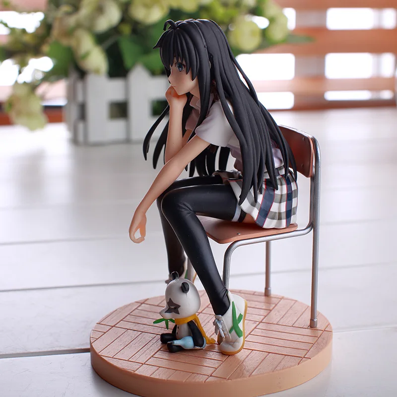 15cm Yukinoshita Yukino Anime Figure Gils Dolls Model with School Uniform Chair Base Comic Collection Model Kids Toy 15cm Yukinoshita Yukino Anime Figure Gils Dolls Model with School Uniform Chair Base Comic Collection Model Kids Toy