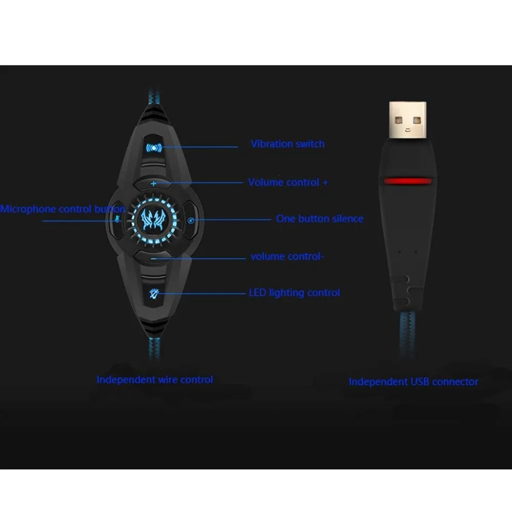 Гарнитура для PS4 Xbox One 3 5 мм Over Ear 7 1 Surround Sound бас Stereo Gaming Headphone2.4GH 6D оптический 2400