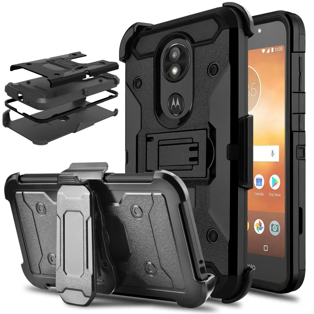 

For Motorola Moto E5 Play Case Heavy Duty Armor Case Shockproof Belt Clip Holster Cover For Motorola Moto E5 Play/Moto E5 Cruise