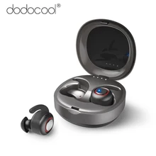 Dodocool Bluetooth V5.0 TWS настоящие Беспроводные наушники+ зарядная коробка Hi-Fi стерео звук спортивные наушники для Сири, голосовой
