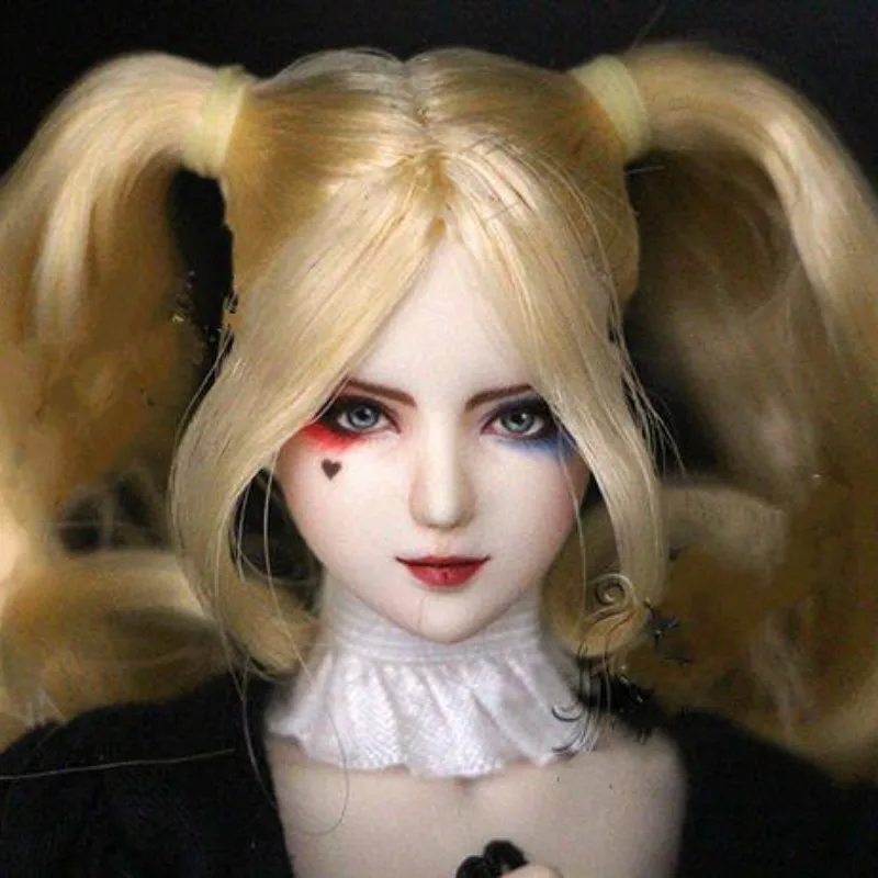 

Customized HD101 Sexy 1/6 Obitsu Joker Harley Quiin Head Sculpt + Face Makcup + Hair for Phicen OB Action Figure DIY