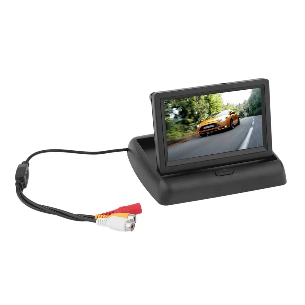 

Wireless 4.3 Inch HD Rear View Fold-able Monitor Reserving Digital LCD TFT Display Screen For Car Truck Auto
