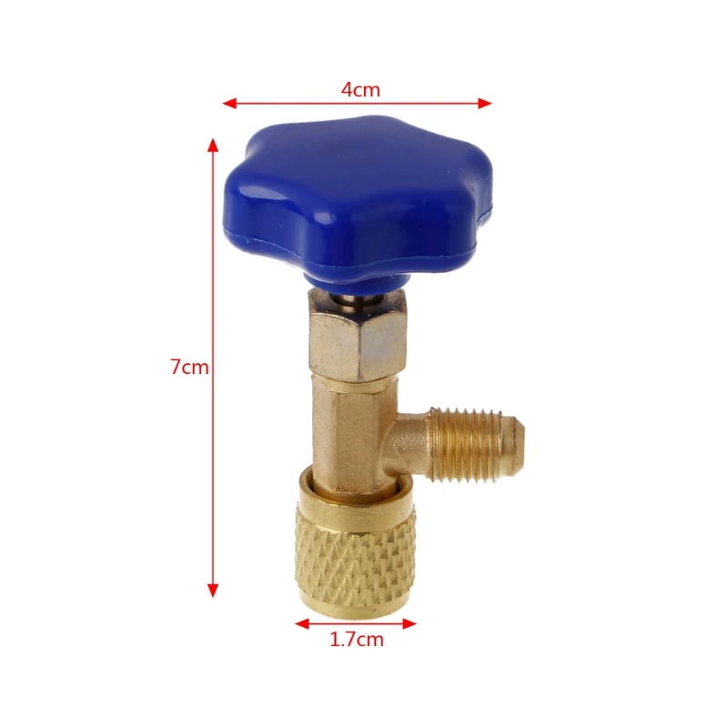 1/4 SAE Авто AC может кран клапан открывалка для бутылок R22 R134a R410A газовый хладагент Mar28