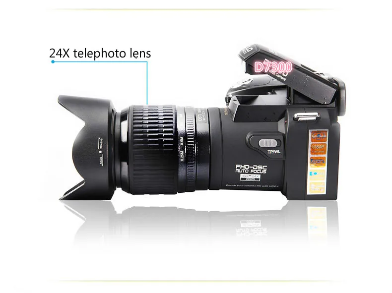 Polo Sharpshots/PROTAX D7300 Цифровая видеокамера разрешение 33mp 24X оптический зум Автофокус Профессиональный Camcord с пультом дистанционного управления