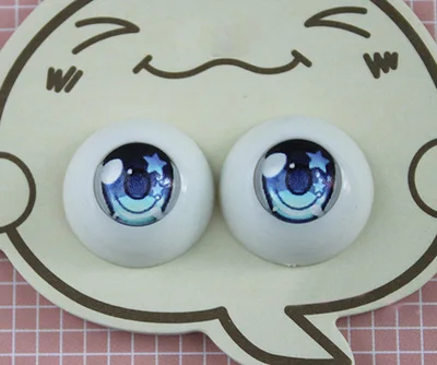 BJD кукла глазного яблока относится к 1/3 1/6 1/8 12 мм 16 18 мультфильм глазного яблока вторичный аксессуары для кукол - Цвет: 1