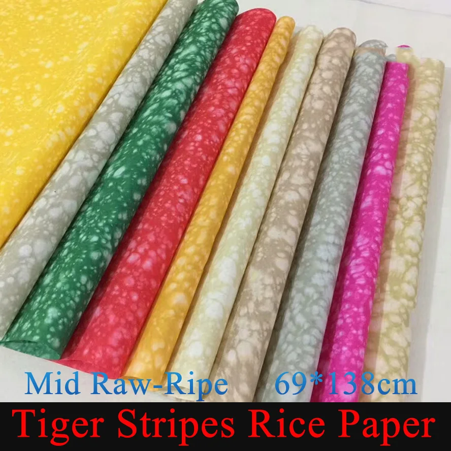 New Tiger Stripes Rice Paper Colorful Painting Xuan paper for Calligraphy Art school supply New Tiger Stripes Rice Paper Colorful Painting Xuan paper for Calligraphy Art school supply