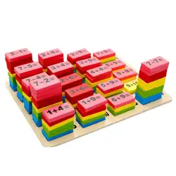 1 комплект Аутентичные стандартные деревянные математические Арифметические детские Игра домино подарок для забавных игрушек