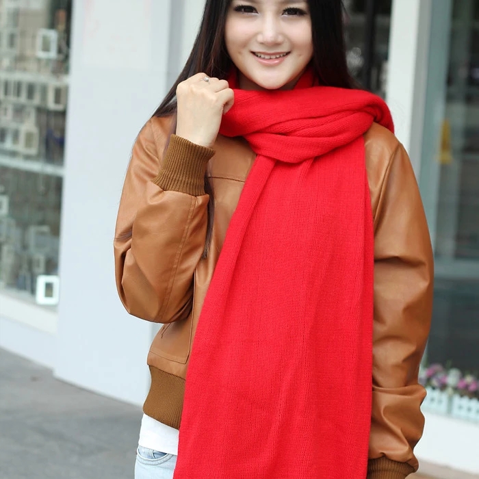 2016 Hijab venta de bienes Bufandas Bandana de la bufanda el 9.1 del Color sólido del Faux del otoño y del invierno Ultra larga del hilado de punto|yarn tape|scarf tagscarf -