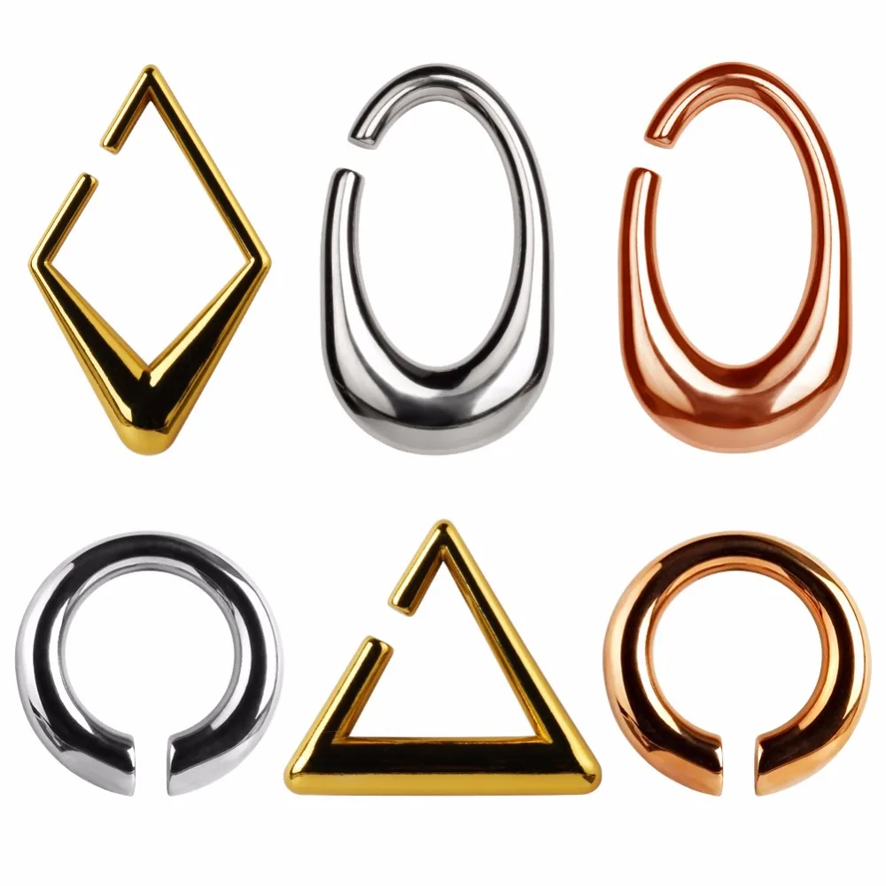 new arrival heavy ear weight 316 L stainless steel ear gauges piercing