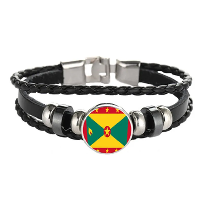 Finland-Colombia-Costa-Rica-Cuba-Grenada-Flag-Multilayer-Leather-Bracelet-Fashion-Bracelet-Men-and-Women-Jewelry (4)