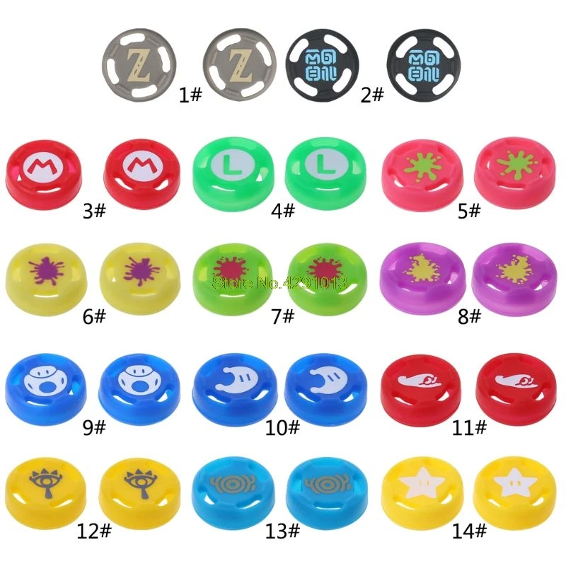 

1 Pair Analog Thumb Stick Grips Cap Silicone JoyCon Controller Sticks for Switch NS