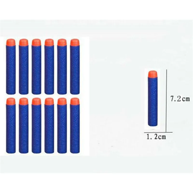 

Soft Head 100pcs 7.2cm Refill Darts for N-strike Elite Series Blasters Kid Toy Gun