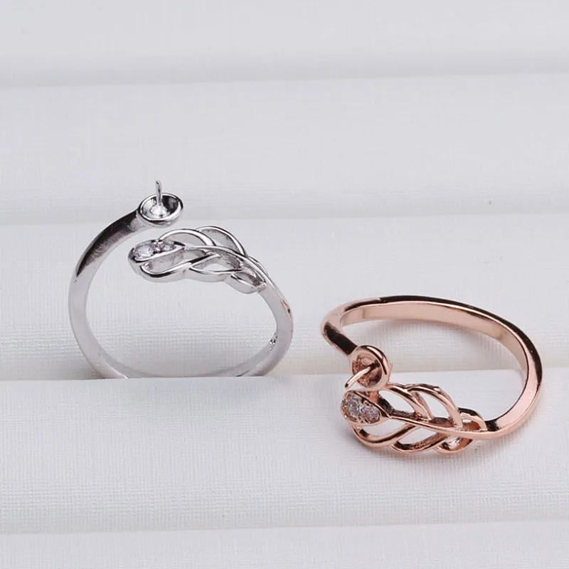 

HOT CHEAP Ring Mountings Base Findings, Adjustable Ring Jewelry Setting Parts Fittings for Akoya Edison Pearls Jade Coral Beads