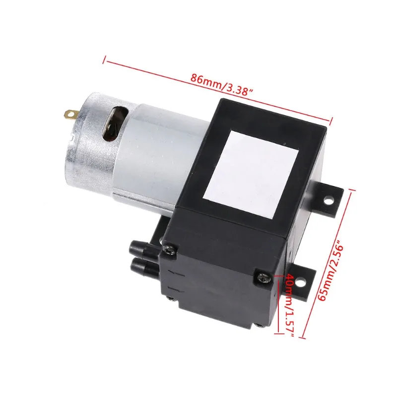 DENGHENG 12V Mini Vacuum Pump 8L//min High Pressure Suction Diaphragm Pumps with Holder
