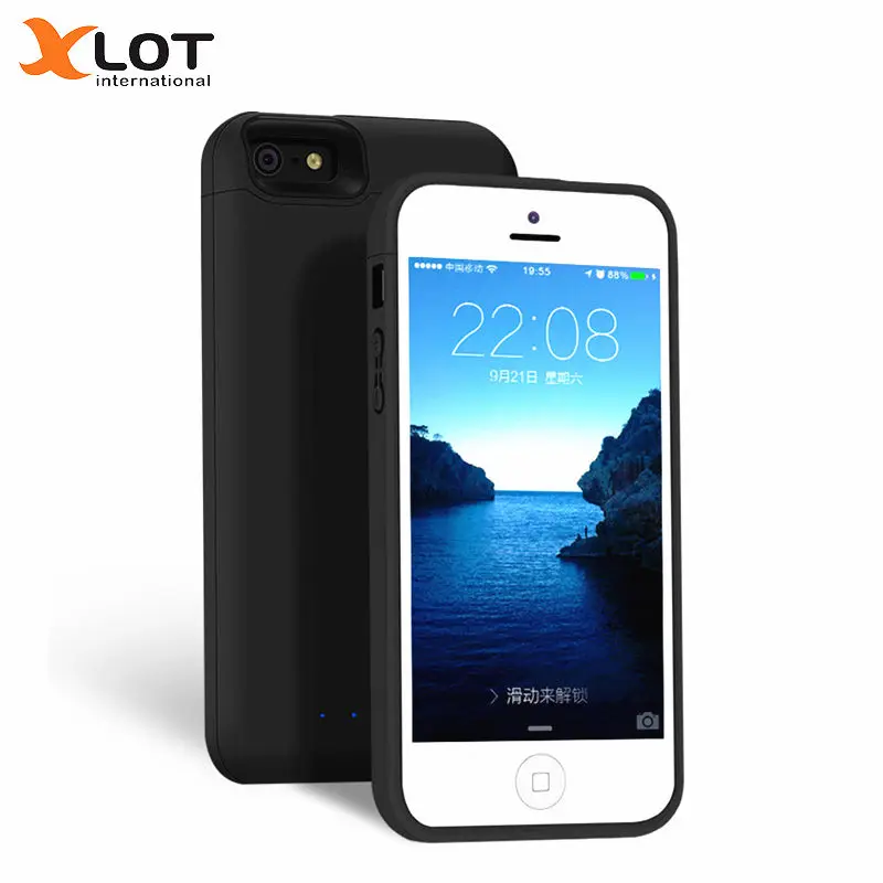 Koop XLOT 4000 mAh Batterij Oplader voor iphone 5 5 s SE slanke kwaliteit Power Case Externe Backup Batterij Opladen Case voor iPhone SE