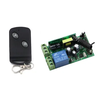 

AC85V 110V 220V 250V 1CH 10A Relay RF Wireless Remote Control Switch Transmitter With Receiver High Quality Security Products
