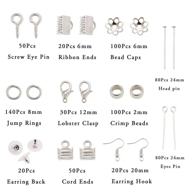 Jewelry Making Kit and Earring Repair Kits with Earring Hooks