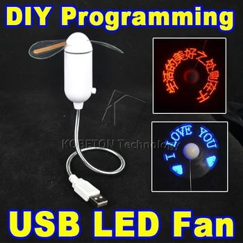 

Mini USB Fan portable gadgets Flexible Gooseneck LED Cool For laptop PC Notebook real Time Display durable Adjustable
