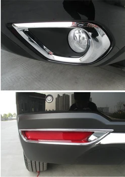 

ABS Chrome Front And Rea Fog Light Lamp Cover Trim for Subaru Forester 2013 2014