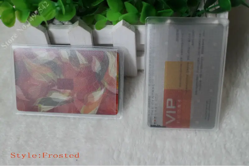 

Free shipping 1000pcs transparent card holder soft plastic PVC Vertical waterproof ,OEM welcome