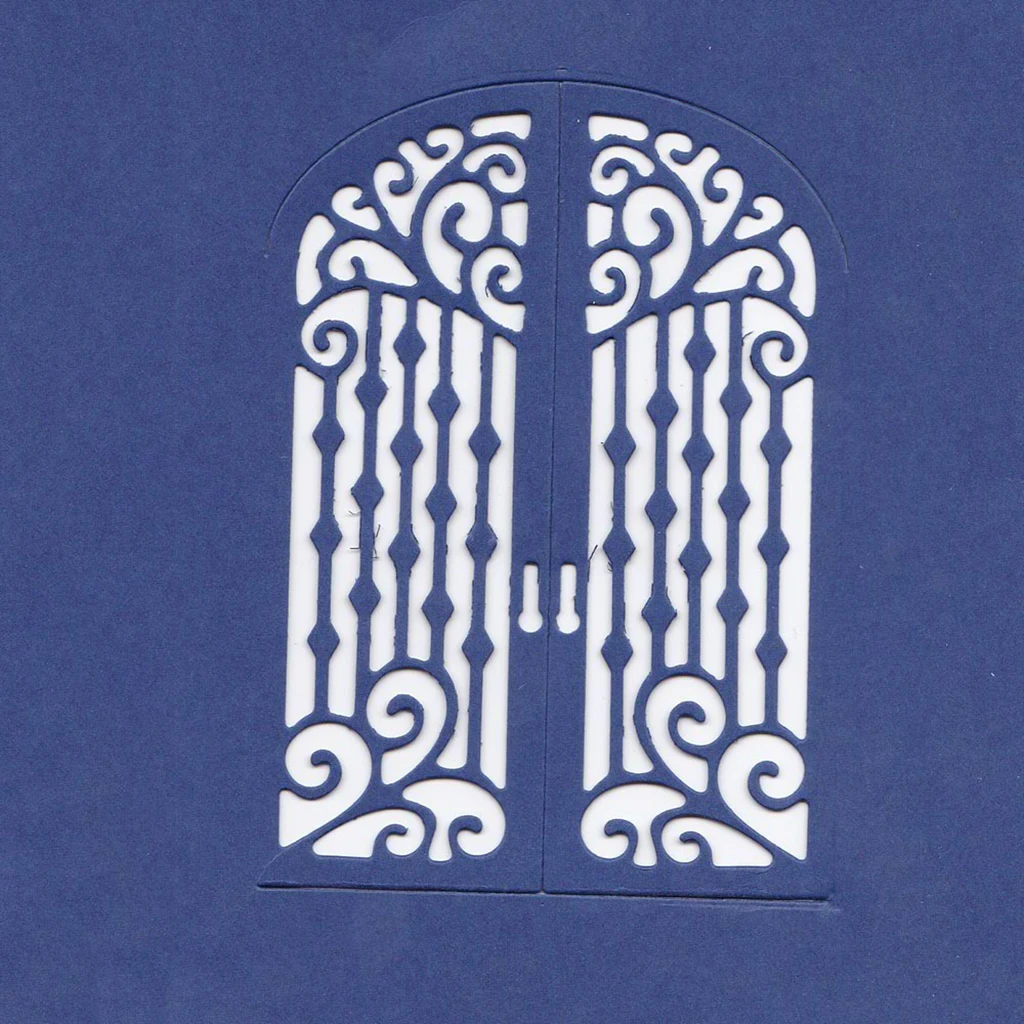 1 Pcs Door Shape Stencil, Carbon Steel Cutting Dies Template for Cards Journals Scrapbook DIY Decoration - (2.76 x 3.82 inch)
