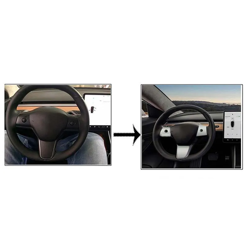Для 2017 2018 2019 Tesla Model 3 ABS Автомобильная панель управления рулевым колесом накладка