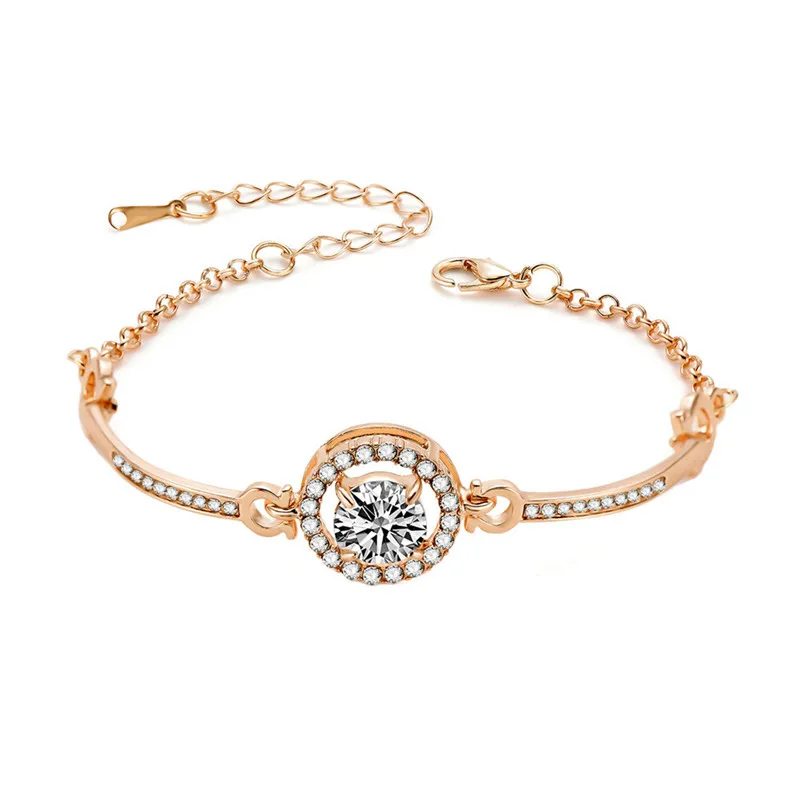 Fashion bracelets for women 2018 Bracelet Alloy Rhinestone Simple Versatile Jewelry Pulseiras Dorp ShippingY11#N  (5)
