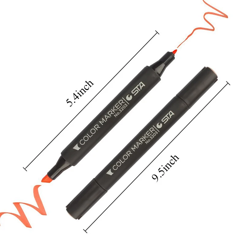 STA 12 шт. тона кожи Эскиз маркер ручка художника двуглавый спиртовой основе манга дизайн набор