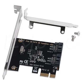

PCIE PCI SATA3.0 2-Port SATA III 6G Expansion Controller Adapter Card