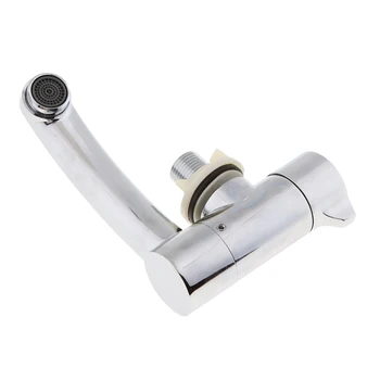 

Perfeclan Brass Marine J Spout Folding Tap Kitchen Faucet Polished