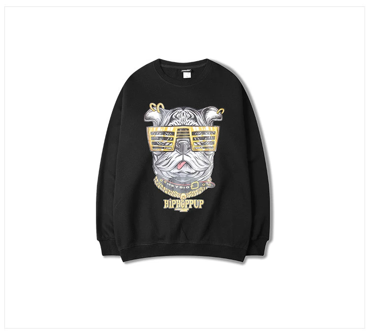 春秋男性と女性のファッショントレーナー漫画の犬のプリントヒップホップ スウェットシャツの男性と女性アランウォーカー Aliexpress Men S Clothing