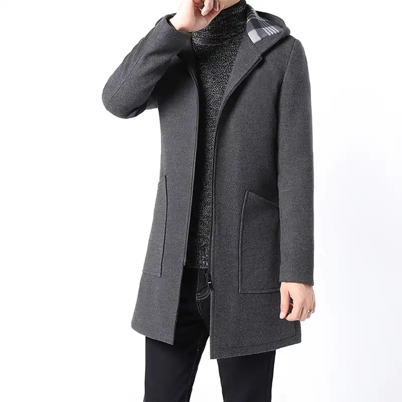 mens wool coats slim fit