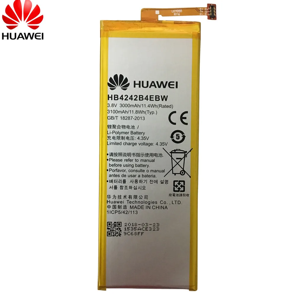 Запасная батарея для телефона Hua Wei HB4242B4EBW для huawei Honor 6/Honor 4X/Honor 7i/Shot X ShotX 3000mAh+ Бесплатные инструменты