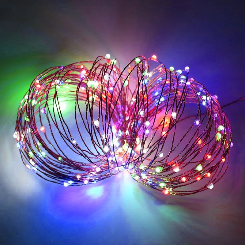 Copper Wire Outdoor Solar Powered LED String Lights 5M 10M 20M Waterproof Garland For Garden Wedding Christmas Landscape Decor (18)